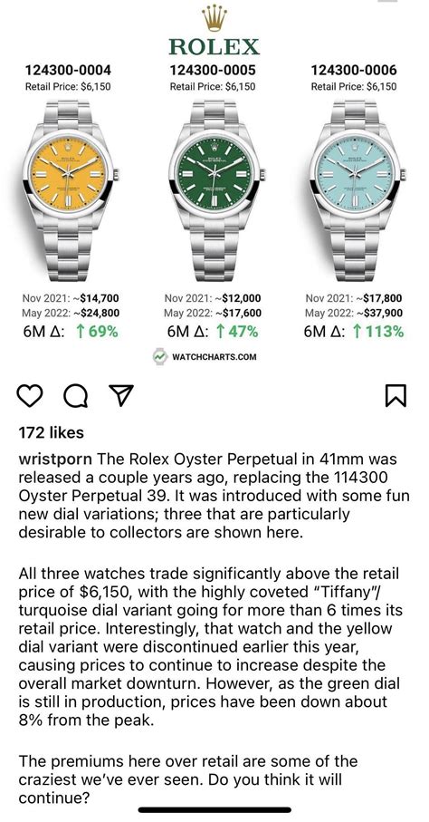 how to find out the value of a rolex watch|rolex watch appreciation chart.